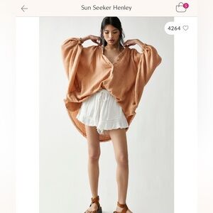 Free People sunseeker henley